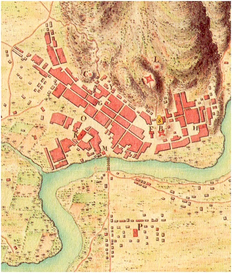 Plano de la ciudad de Cumaná de Agustín Crame del año de 1777